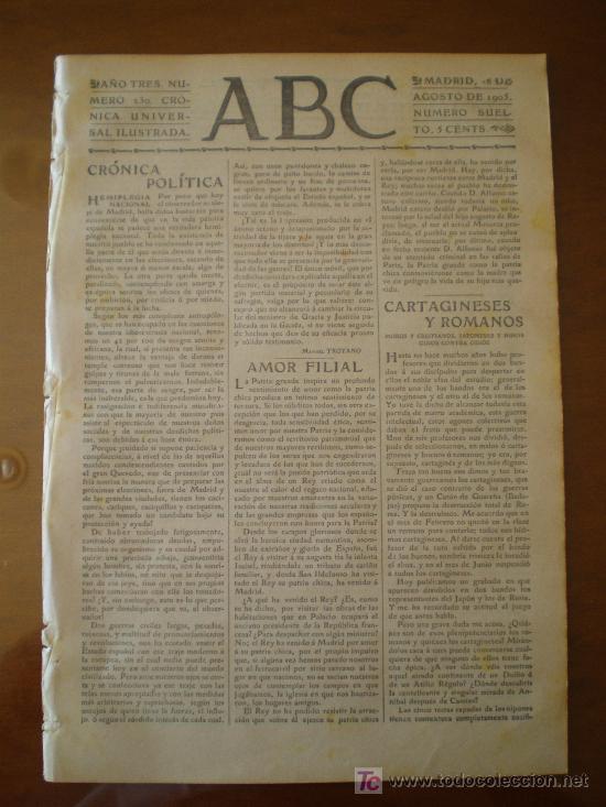 Coleccionismo de revistas y peri&oacute;dicos: ABC N&ordm; 230 (28/08/05) PORTSMOUTH MARQUES DE VIANA HUELVA ESTAFADOR SAN SEBASTIAN FLAMMARION