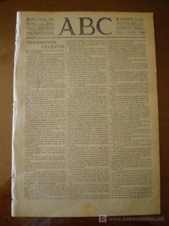 Coleccionismo de revistas y peri&oacute;dicos: ABC N&ordm; 231 (29/08/05) PALMA DE MALLORCA ASTRONOMIA PARIS BEJAR