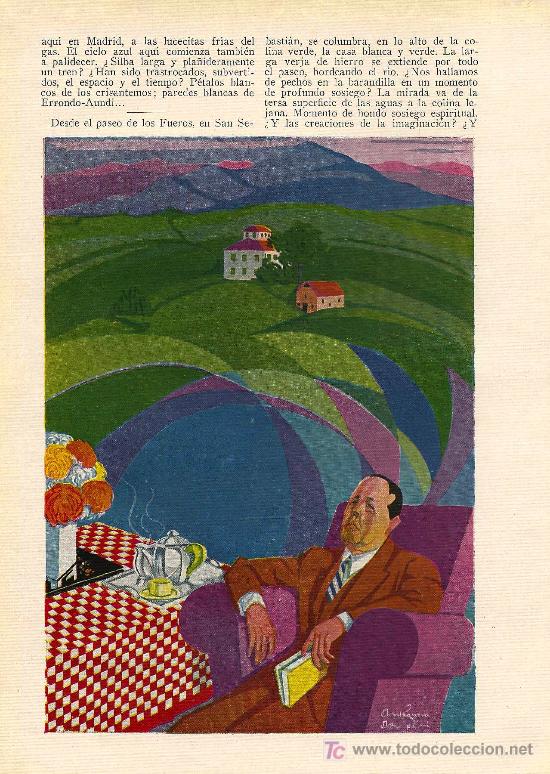 Coleccionismo de Revistas y Peri&oacute;dicos: Gestaci&oacute;n / cuento de Azor&iacute;n con ilustraciones de Antequera Azpiri - 1928