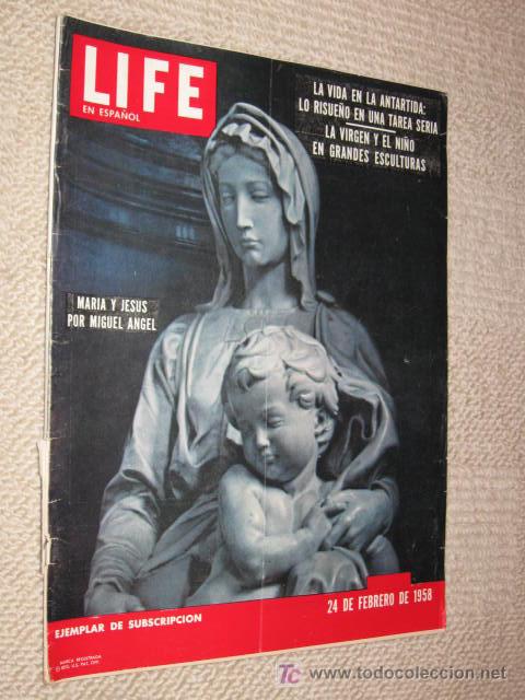 Sammeln von Zeitschriften und Zeitungen: LIFE en espa&ntilde;ol 24/02/1958. La vida en la Ant&aacute;rtida, P&eacute;rez Jim&eacute;nez huye de Caaracas, Ku Klux Klan