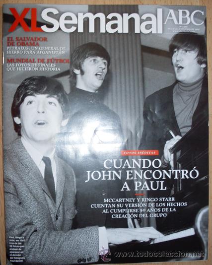 Coleccionismo de Revistas y Peri&oacute;dicos: REVISTA XL SEMANAL. BEATLES. SPAIN 2010