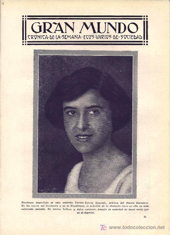 Coleccionismo de Revistas y Peri&oacute;dicos: Teresa Torres Quevedo- 1928