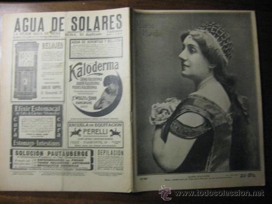 Colecionismo de Revistas e Jornais: NUEVO MUNDO NUMERO 900-4-1911 CON FOTOS Y ANUNCIOS DE EPOCA-(TOROS  REGATERIN, GALLITO Y MACHAQUITO