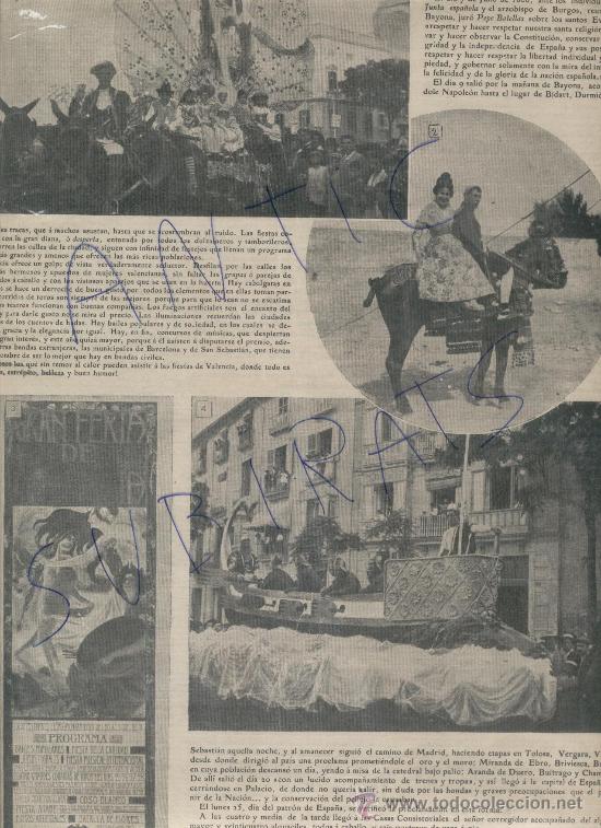 Coleccionismo de Revistas y Peri&oacute;dicos: PERIODICO . ABC. A&Ntilde;O 1903.FERIA.FIESTAS .MADRID.PROCLAMACION DEL REY DE COPAS. MONGRELL. MODERNISMO