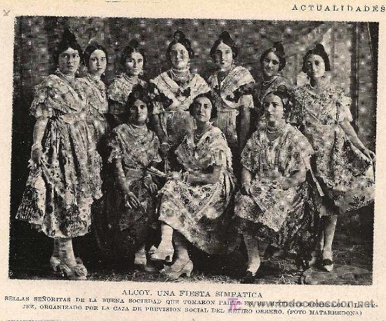 Collection Magazines and Newspapers: * ALCOY, ALICANTE *  Homenaje a la Vejez organizado por la Caja de Previsi&oacute;n Social- 1928