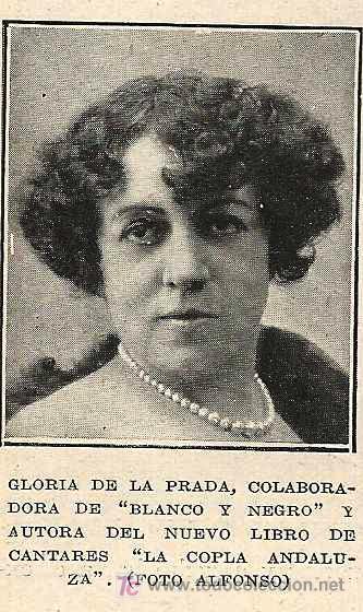 Coleccionismo de revistas y peri&oacute;dicos: Gloria de la Prada, colaboradora de Blanco y Negro - 1928