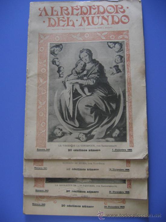 Collezionismo di Riviste e Giornali: ALREDEDOR DEL MUNDO. REVISTA ILUSTRADA DE LA &Eacute;POCA. A&Ntilde;O 1905.