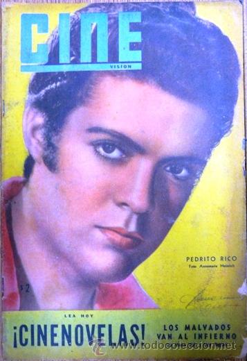 Coleccionismo de Revistas y Peri&oacute;dicos: CINE VISION # 546 - MAYO 1957 - PEDRITO RICO EN TAPA - BRIGITTE BARDOT - CINENOVELAS - 28 PAG - V.F.
