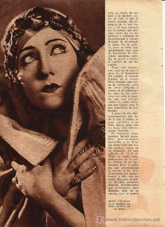 Coleccionismo de revistas y peri&oacute;dicos: * CINE * Gloria Swanson ( 5 entregas de revista)- 1931
