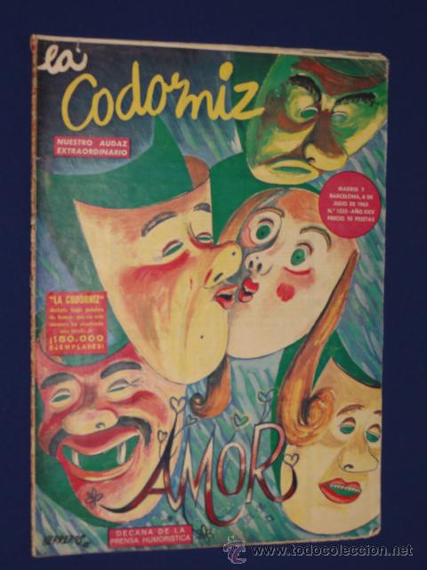Coleccionismo de Revistas y Peri&oacute;dicos: REVISTA LA CODORNIZ N&ordm; 1233 - 4 DE JULIO DE 1965