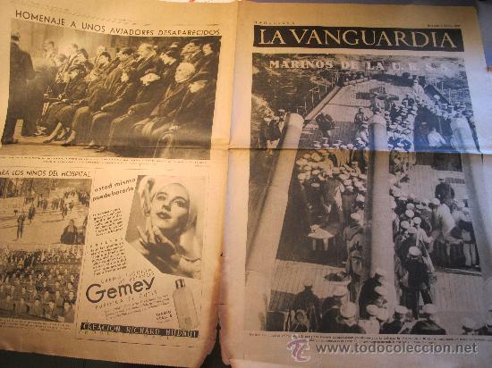 Coleccionismo de revistas y peri&oacute;dicos: DIARIO LA VANGUARDIA 9-1-1937 - MARINOS DE LA U.R.R.S. - REPUBLICA ESPA&Ntilde;OLA guerra civil