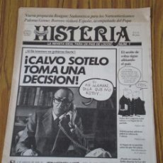 Coleccionismo de Revistas y Periódicos: LA REVISTA IDEAL PARA UN PAÍS DE LOCOS .. HISTERIA .. Nº 1 .. 1982. Lote 21486025