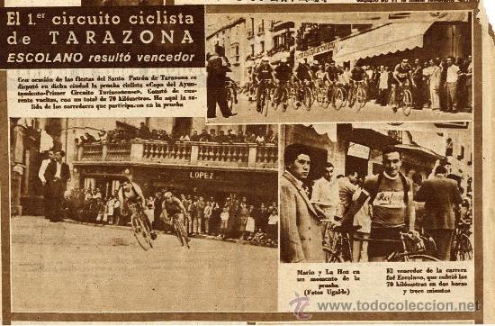 Coleccionismo de revistas y peri&oacute;dicos: CICLISMO  1949 TARAZONA ESCOLANO RETAL REVISTA