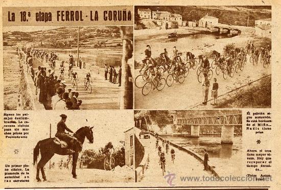 Coleccionismo de revistas y peri&oacute;dicos: CICLISMO 1947 FERROL-LA CORU&Ntilde;A RETRAL REVISTA