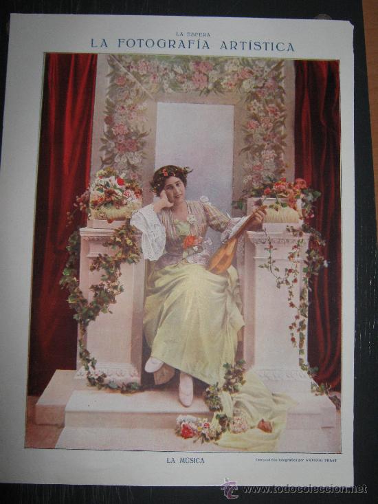 Collection Magazines and Newspapers: RECORTE ORIGINAL DE LA REVISTA LA ESFERA, LAMINA DE FOTOGRAFIA ARTISTICA, ANTONIO PRAST