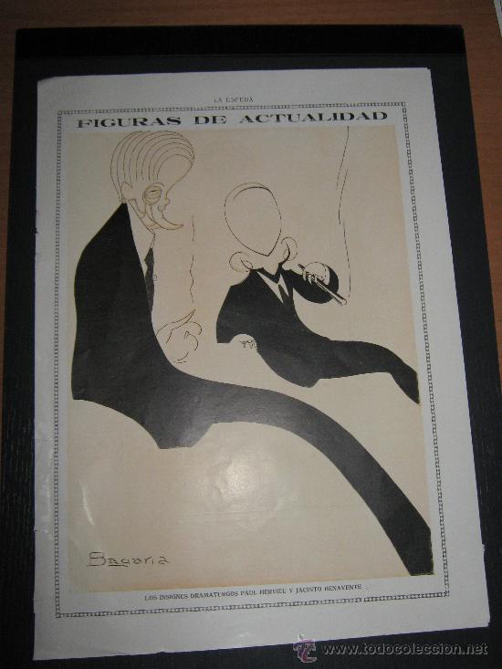 Coleccionismo de Revistas y Peri&oacute;dicos: RECORTE ORIGINAL DE LA REVISTA LA ESFERA, LAMINA DEDICADA A FIGURAS DE ACTUALIDAD