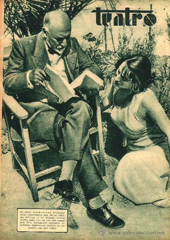 Coleccionismo de Revistas y Peri&oacute;dicos: * TEATRO * Luigi Pirandello y Marta Abba- 1933