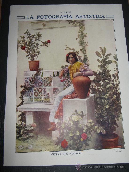 Collectionnisme de Revues et Journaux: RECORTE ORIGINAL DE LA REVISTA LA ESFERA, LAMINA CON FOTOGRAFIA ARTISTICA, GITANA DEL ALBAICIN