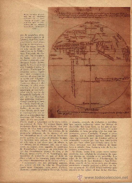 Coleccionismo de Revistas y Peri&oacute;dicos: La geograf&iacute;a comercial en la Edad Media / art&iacute;culo de Felipe Ferrer de Ora&aacute; - 1933