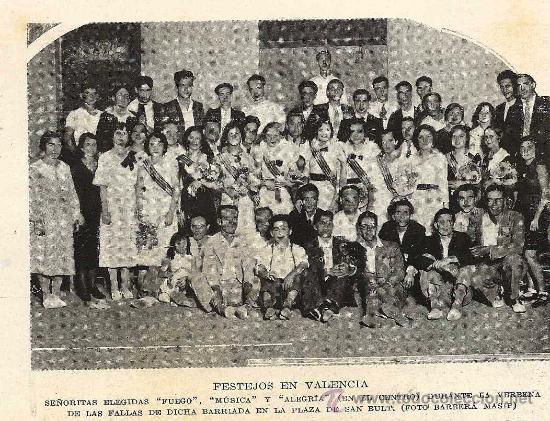 Coleccionismo de revistas y peri&oacute;dicos: * VALENCIA * Festejos de fallas en la plaza de San Bult- 1933