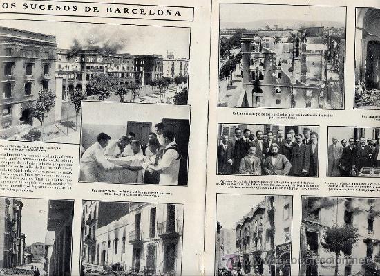 Coleccionismo de Revistas y Peri&oacute;dicos: SEMANA TRAGICA 1909 BARCELONA  IGLESIA ESCOLAPIOS 2  HOJAS  REVISTA