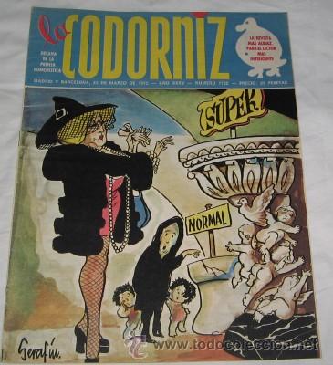 Coleccionismo de Revistas y Peri&oacute;dicos: LA CODORNIZ  N&ordm; 1722, DE 1975