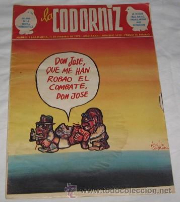 Coleccionismo de Revistas y Peri&oacute;dicos: LA CODORNIZ  N&ordm; 1629, DE 1973