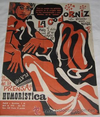 Coleccionismo de Revistas y Peri&oacute;dicos: LA CODORNIZ  N&ordm; 1481, DE 1970