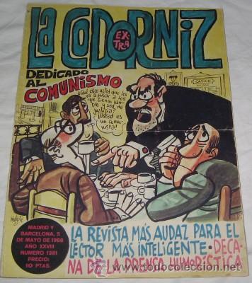 Coleccionismo de Revistas y Peri&oacute;dicos: LA CODORNIZ  N&ordm; 1381 EXTRA DEDICADO AL COMUNISMO, DE 1968