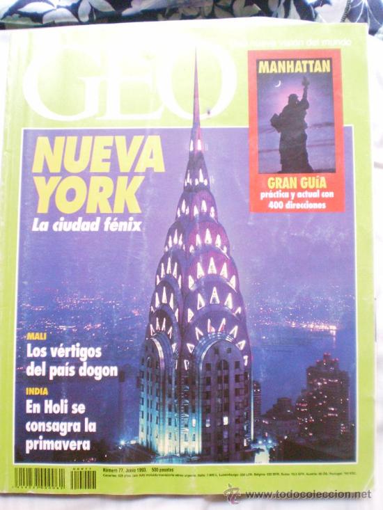 Coleccionismo de revistas y peri&oacute;dicos: REVISTA GEO JUNIO 1993. .