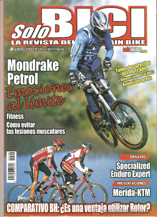 Coleccionismo de revistas y peri&oacute;dicos: SOLO BICI , LA REVISTA DEL MOUNTAIN BIKE N&ordm; 128 ENERO 2002