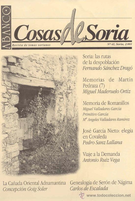 Coleccionismo de Revistas y Peri&oacute;dicos: Abanco /Cosas de Soria n&ordm; 41