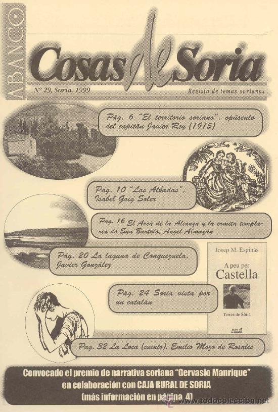 Coleccionismo de revistas y peri&oacute;dicos: Abanco / Cosas de Soria n&ordm; 29