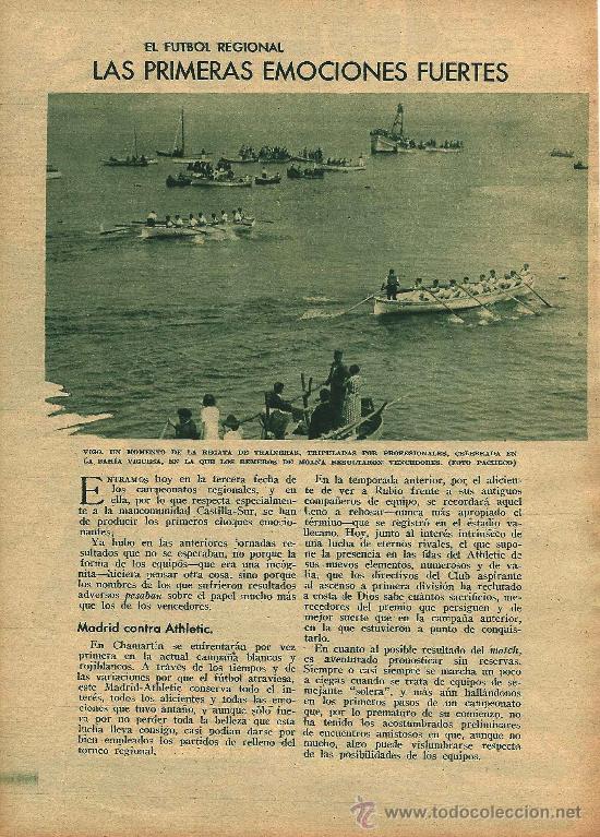 Coleccionismo de revistas y peri&oacute;dicos: * DEPORTES * Regata de traineras en Vigo, traves&iacute;a del Urumea, motociclismo&hellip;- 1933