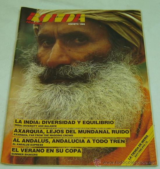 Coleccionismo de revistas y peri&oacute;dicos: REVISTA RONDA IBERIA AGOSTO 1986