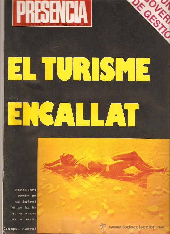 Coleccionismo de Revistas y Peri&oacute;dicos: REVISTA PRESENCIA N&ordm; 431 JULIOL DEL 1976