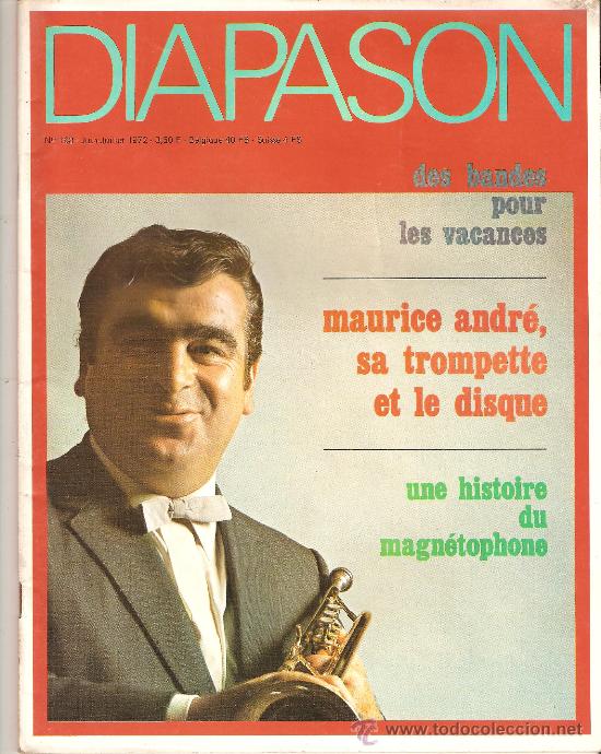 Collectionnisme de Revues et Journaux: REVISTA , DIAPASON N&ordm; 168 JUIN 1972