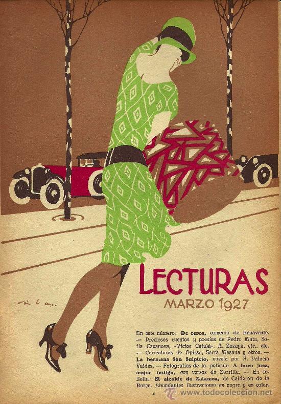 Coleccionismo de revistas y peri&oacute;dicos: Ilustraci&oacute;n de cubierta F. Ribas - 1927
