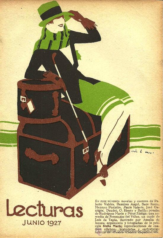Coleccionismo de revistas y peri&oacute;dicos: Ilustraci&oacute;n de cubierta F. Ribas - 1927