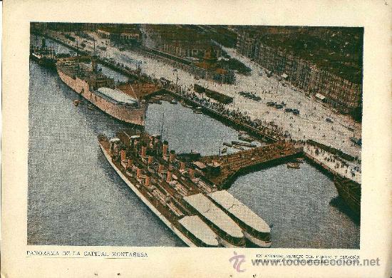 Coleccionismo de revistas y peri&oacute;dicos: * SANTANDER * Vista del puerto y muelles - 1933