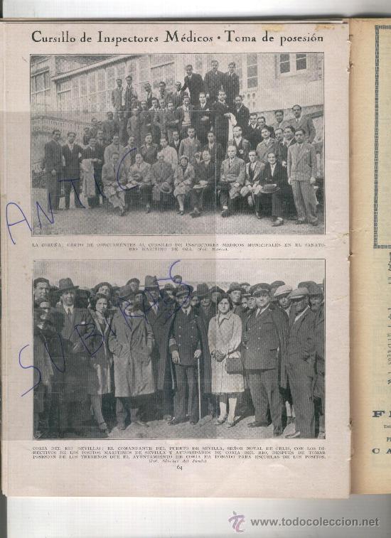 Collection Magazines and Newspapers: REVISTA. A&Ntilde;O 1931.FOTO ANTIGUA. CORIA DEL RIO.SEVILLA. SANATORIO MARITIMO DE OZA. CORO&Ntilde;A.