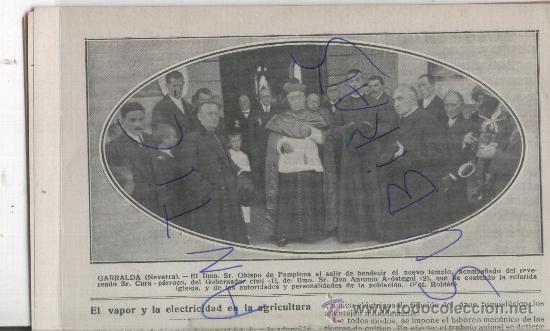 Collectionnisme de Revues et Journaux: REVISTA A&Ntilde;O 1916 CARCAGENTE SANT FELIU DEL RECO CASTELLAR DEL VALLES SAMARANCH GARRALDA NAVARRA