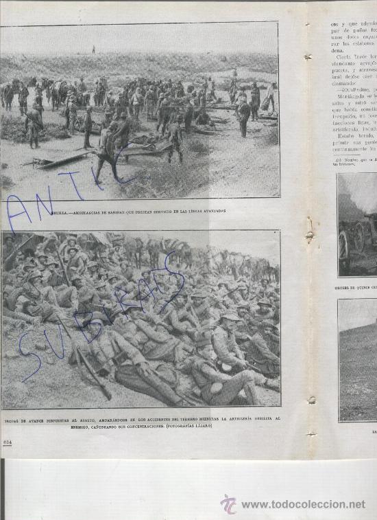 Coleccionismo de Revistas y Peri&oacute;dicos: REVISTA 1921 GUERRA EN MELILLA TAHUIMA AMBULANCIAS ATIATEN GURUGU ARBOS SANTA TERESA DE JESUS AVILA