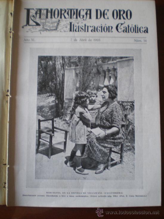 Coleccionismo de revistas y peri&oacute;dicos: LA HORMIGA DE ORO N&ordm; 14 (7/4/23) MELILLA VALLVIDRERA CIEGOS SORDOMUDOS COFRADIA SEVILLA VALLADOLID