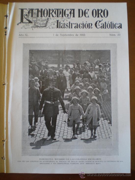 Coleccionismo de revistas y peri&oacute;dicos: LA HORMIGA DE ORO N&ordm; 35 (1/09/23) NURIA VICH IRUN ADUANA GRACIA BARCELONA ARMADA