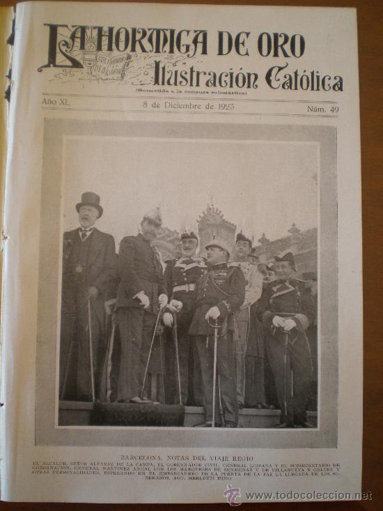 Coleccionismo de revistas y peri&oacute;dicos: LA HORMIGA DE ORO N&ordm; 49 (08/12/23) BARCELONA ALFONSO XIII ZARAGOZA MAESTRO BRETON MADRID ROMA