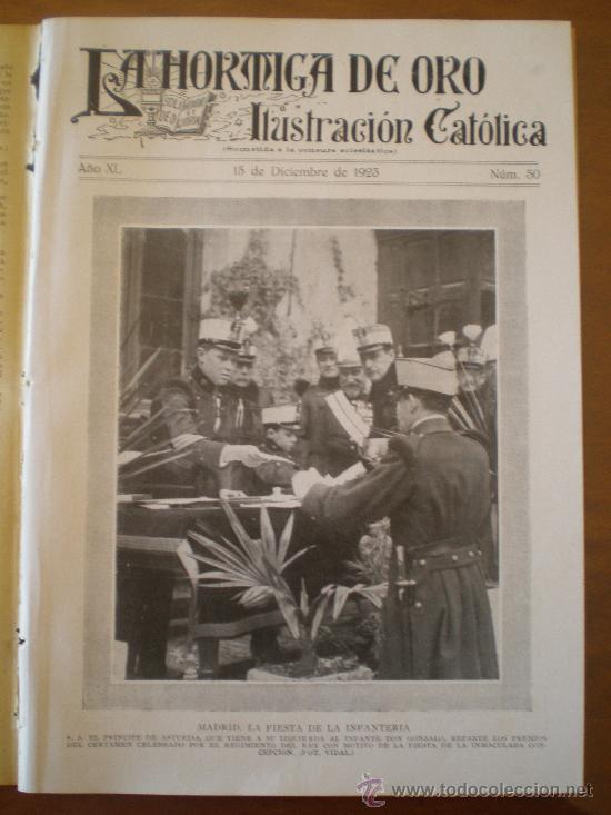 Coleccionismo de revistas y peri&oacute;dicos: LA HORMIGA DE ORO N&ordm; 50 (15/12/23) MELILLA HORTA BARCELONA SARRIA ABADIANO MUNCHARAZ INFANTERIA
