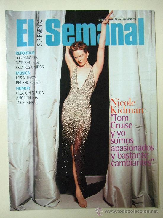 Collezionismo di Riviste e Giornali: SUPLEMENTO EL SEMANAL - PORTADA NICOLE KIDMAN - 12 DE SEPTIEMBRE DE 1999