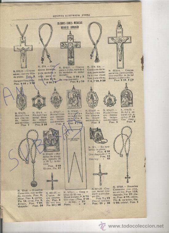 Collezionismo di Riviste e Giornali: REVISTA 306 JORBA A&Ntilde;O 1935 MEDALLAS PRIMERA COMUNION JAIME MASSO TORRENTS VERNET CANIGO