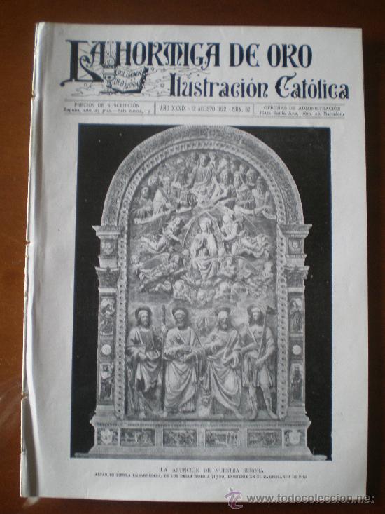 Coleccionismo de revistas y peri&oacute;dicos: LA HORMIGA DE ORO n&ordm; 32 (12/8/22) MONTILLA VALENCIA SANTANDER SAN SEBASTIAN SANTA COLOMA MELILLA